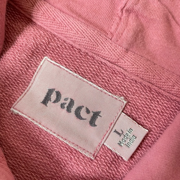 Pact Long Sleeve Pink Hoodie Dress - Picture 7 of 10